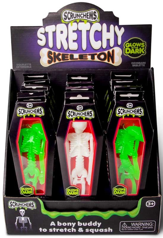 SCRUNCHEMS STRETCHY SQUISHY SKELETON ASSORTED