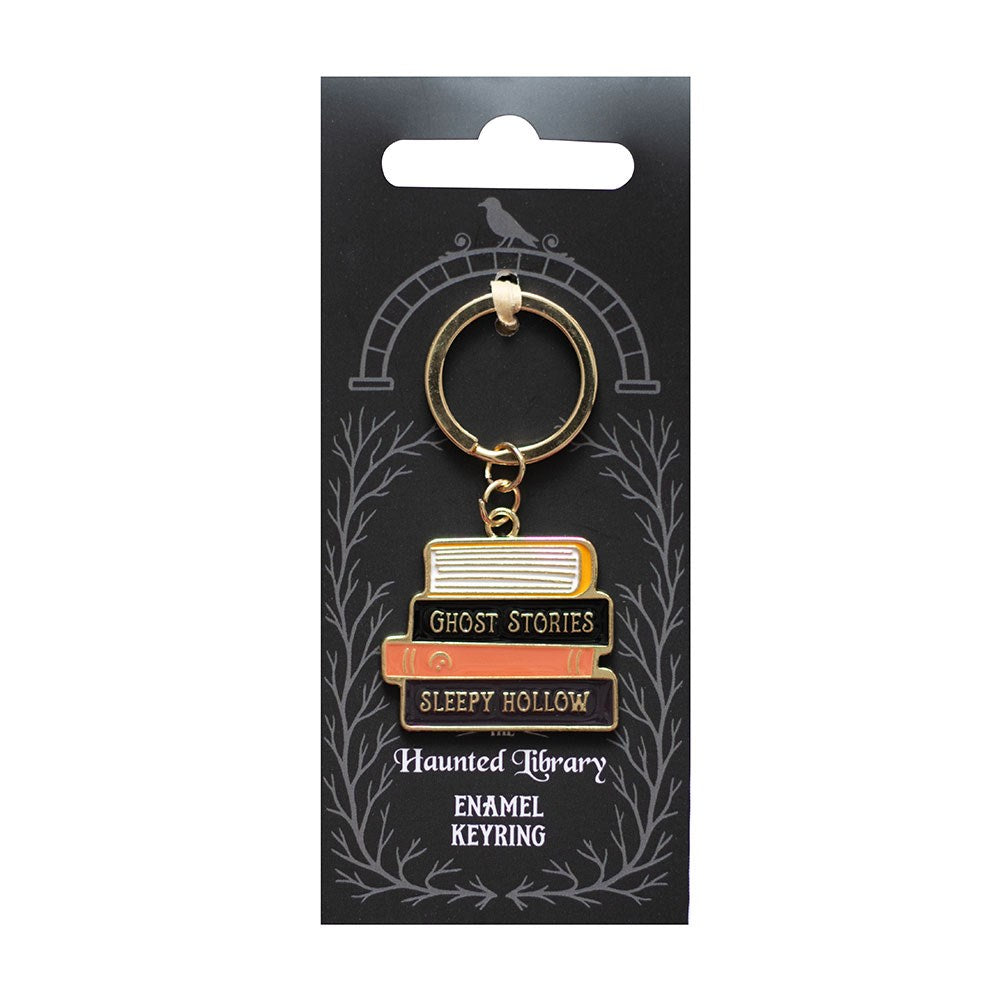 The Haunted Library Book Stack Keyring