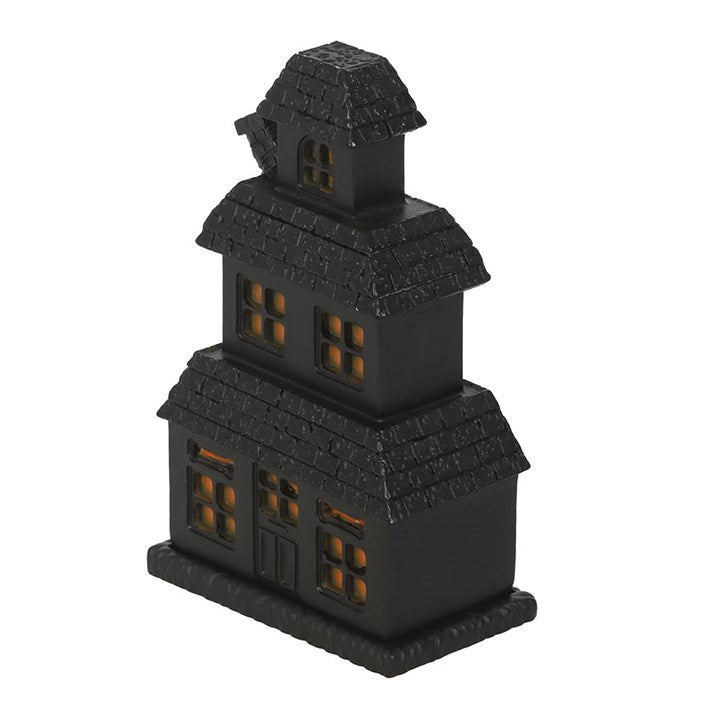 Black Haunted House Incense Cone Holder Product Code