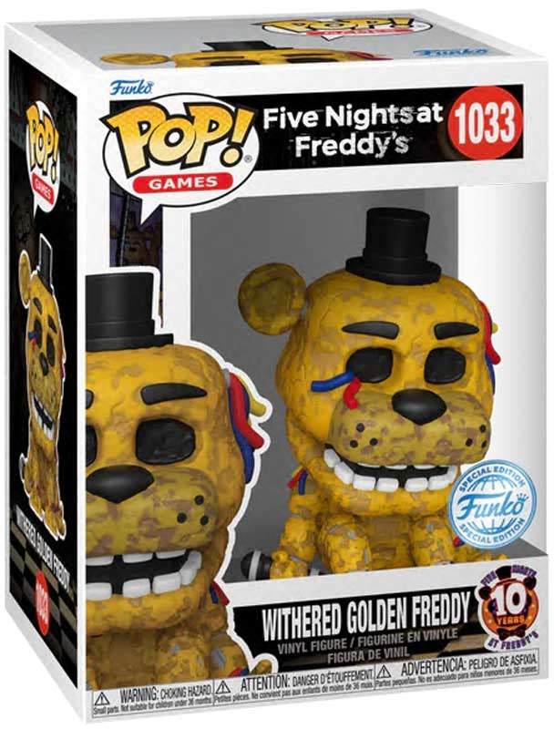 FUNKO POP GAMES: FNAF - WITHERED GOLDEN FREDDY