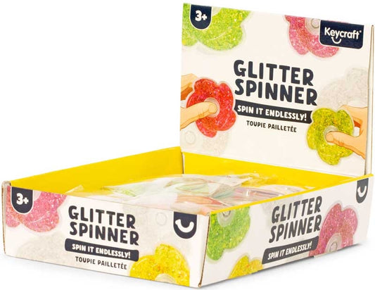 GLITTER SPINNER SENSORY TOY ASSORTED