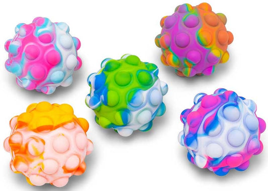 MEGA PUSH POPPERS FIDGET BALL ASSORTED