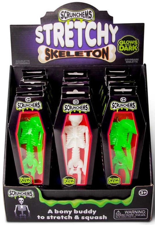 SCRUNCHEMS STRETCHY SQUISHY SKELETON ASSORTED